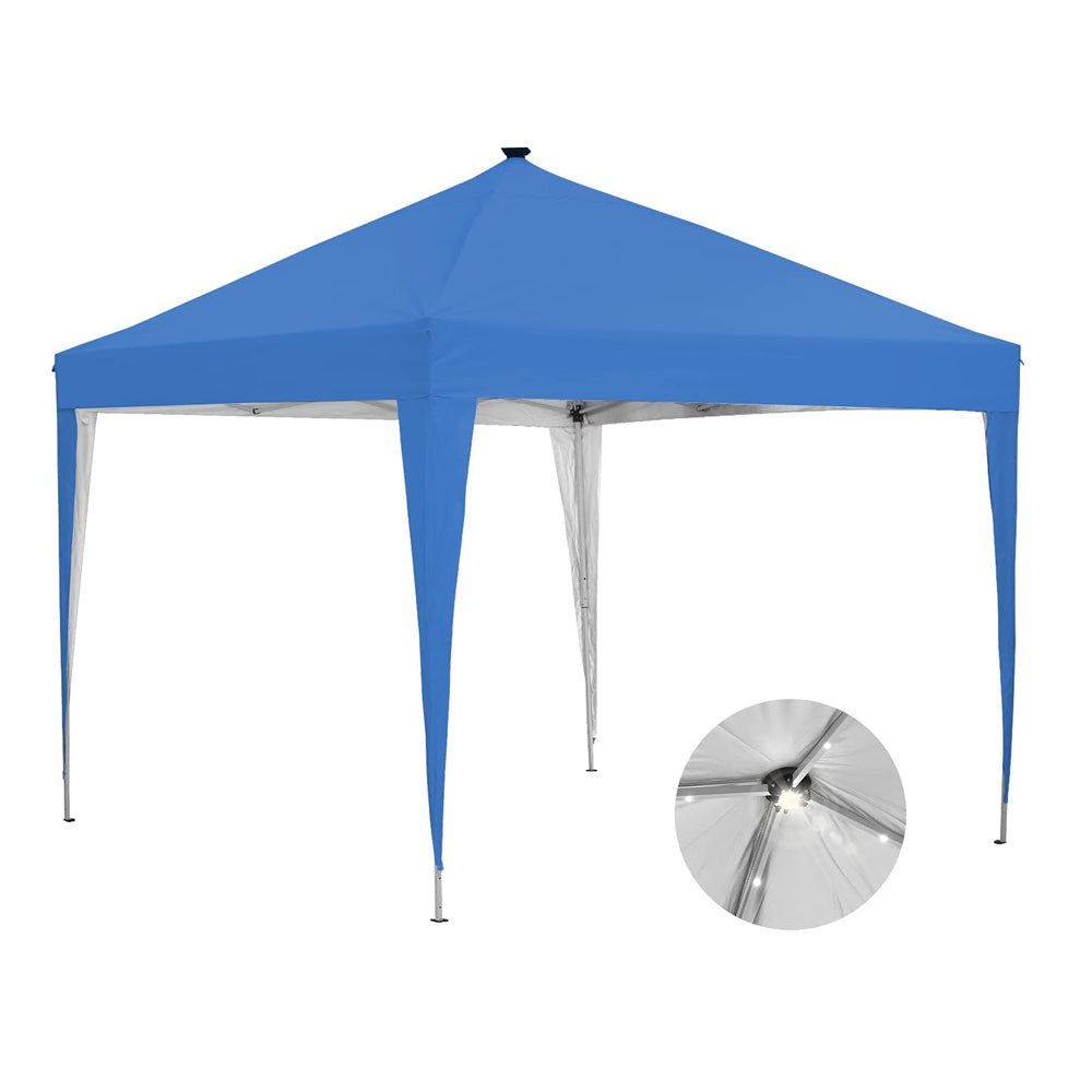 Ainfox 10 x 10 ft Pop-Up Canopy Tent Solar Power Led Light