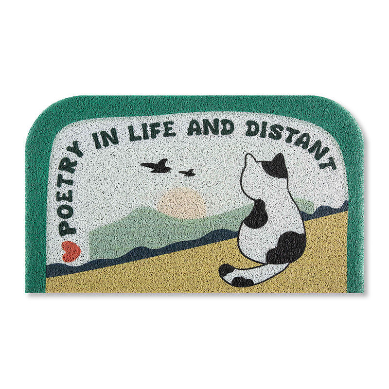 Cartoon Shiba Inu Dog Floor Mat