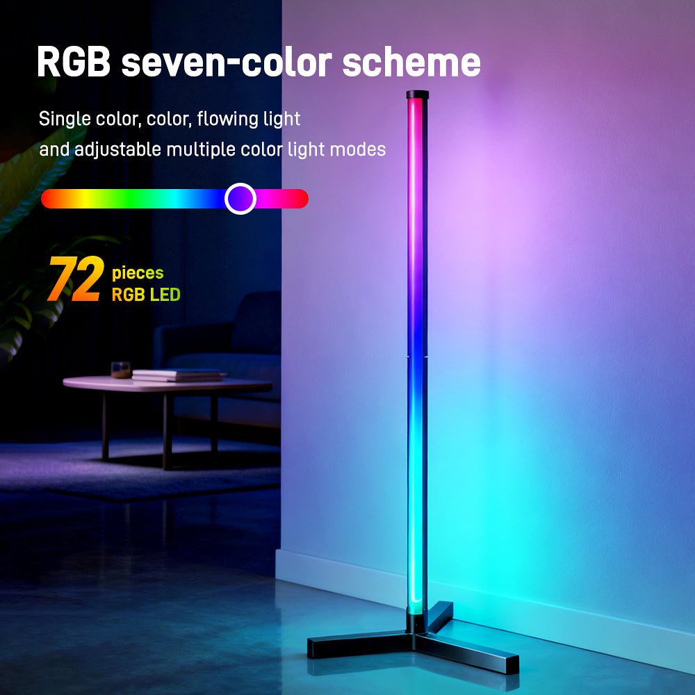 RGB LED Corner Floor Lamp
