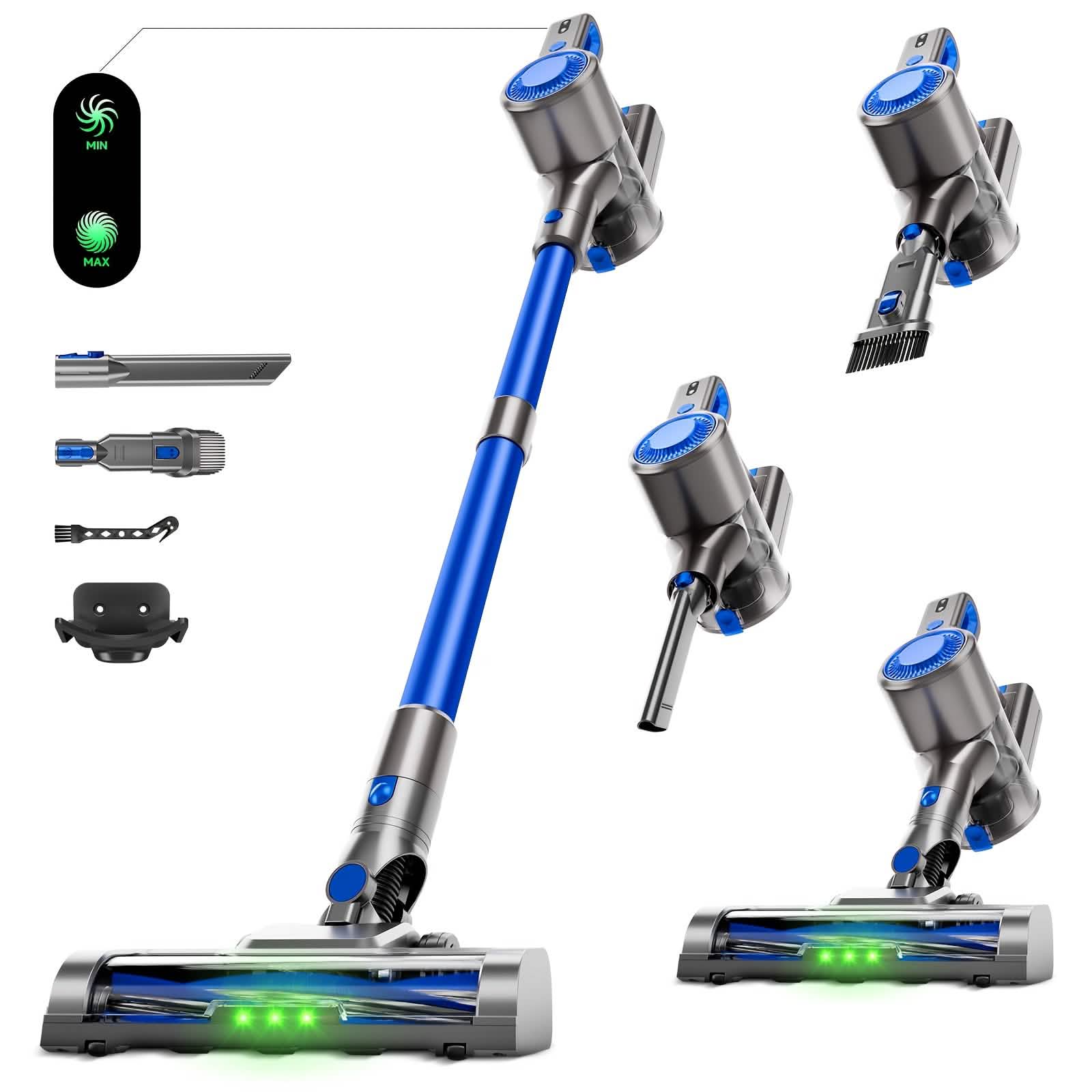 Cordless Vacuum Cleaner with LED Light