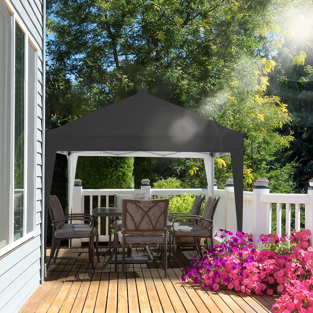 Ainfox 10 x 10 ft Pop-Up Canopy Tent Solar Power Led Light