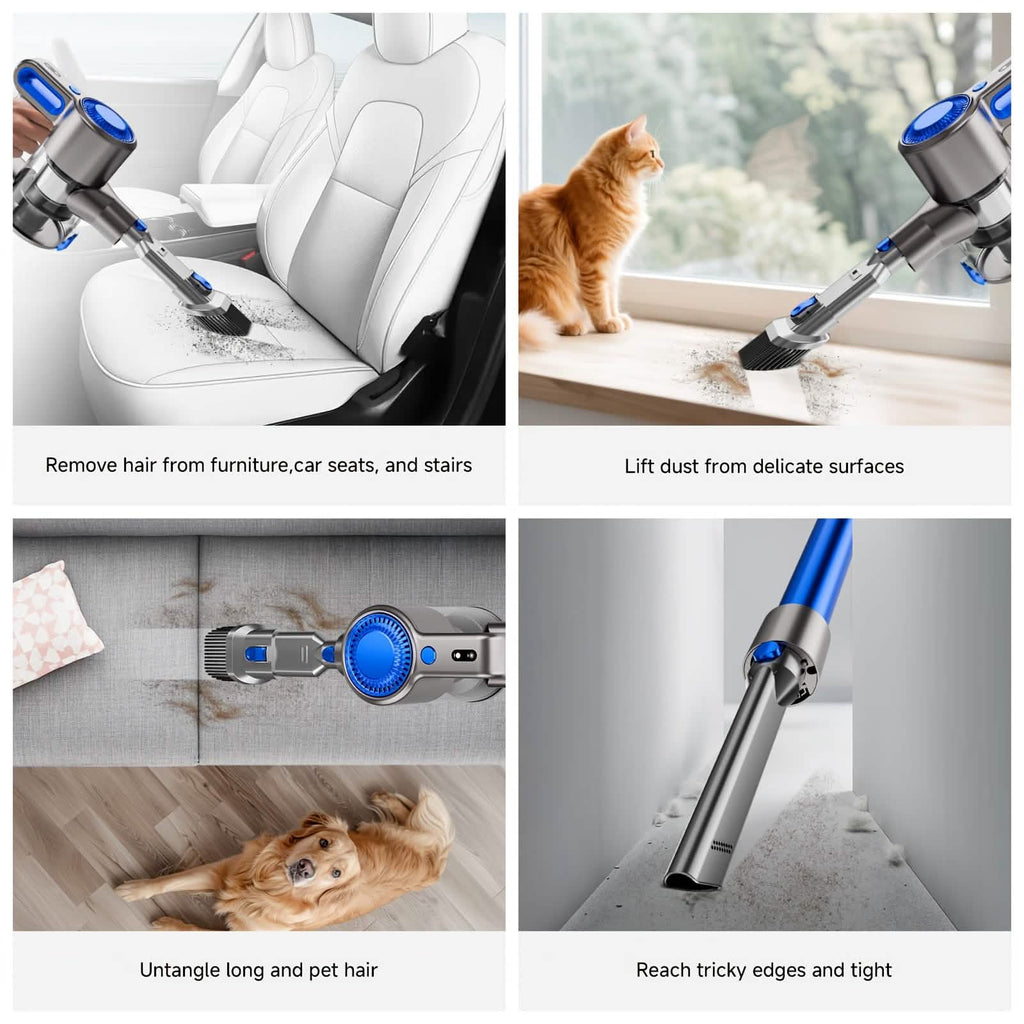 Cordless Vacuum Cleaner with LED Light
