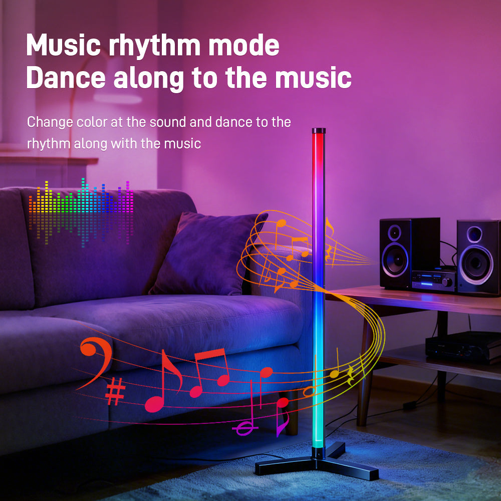 RGB LED Corner Floor Lamp