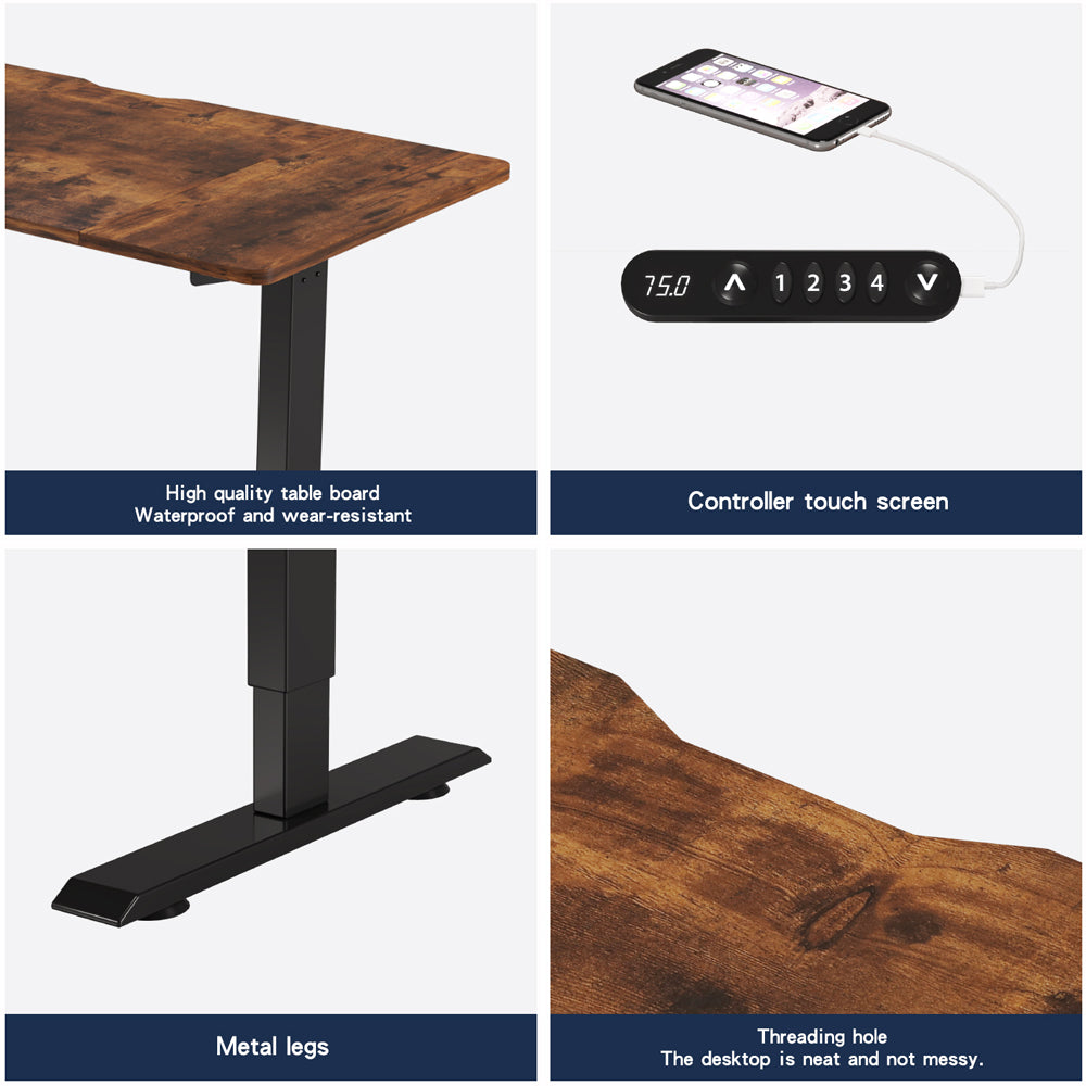 Electric Standing Desk Height Adjustable Desk For Home And Office Computer Table Gaming Desk Modern Luxiury Table 55   Lift-up Desk