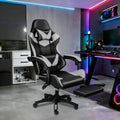Massage Office Chair Gaming Computer Desk Swivel Recliner Chair Leather Footrest