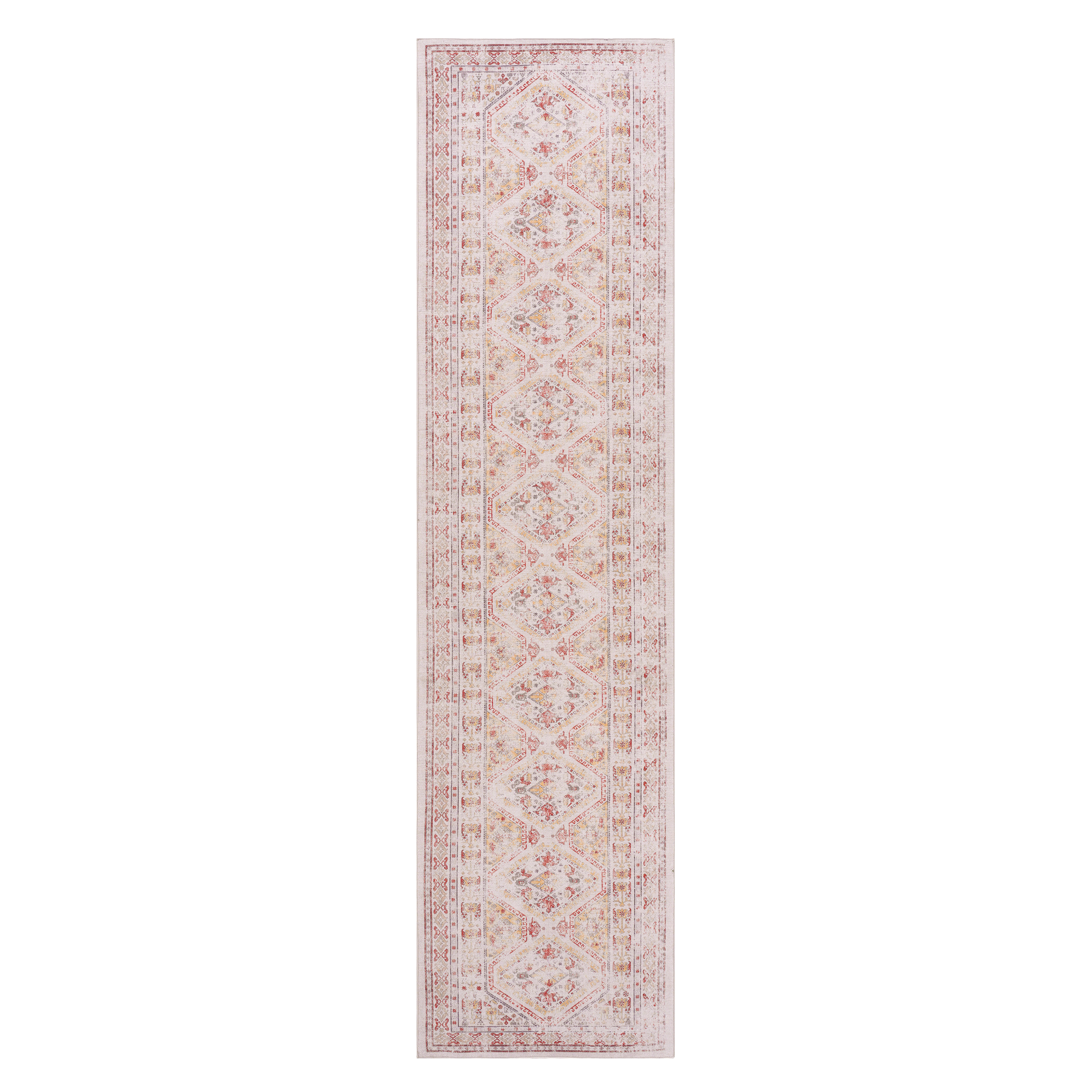 MAVAL Beige Washable Rug 2'6'' X 10' Runner Rug  Beige, 2'6'' X 10'
