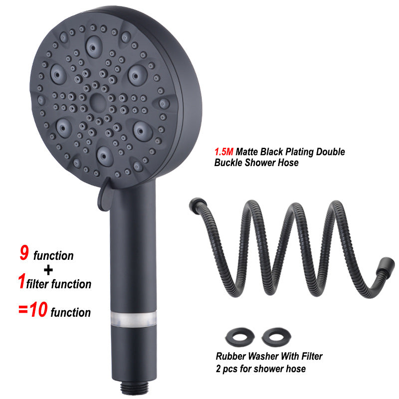 Multifunctional Hand-held Shower Head Set With Filter Supercharging