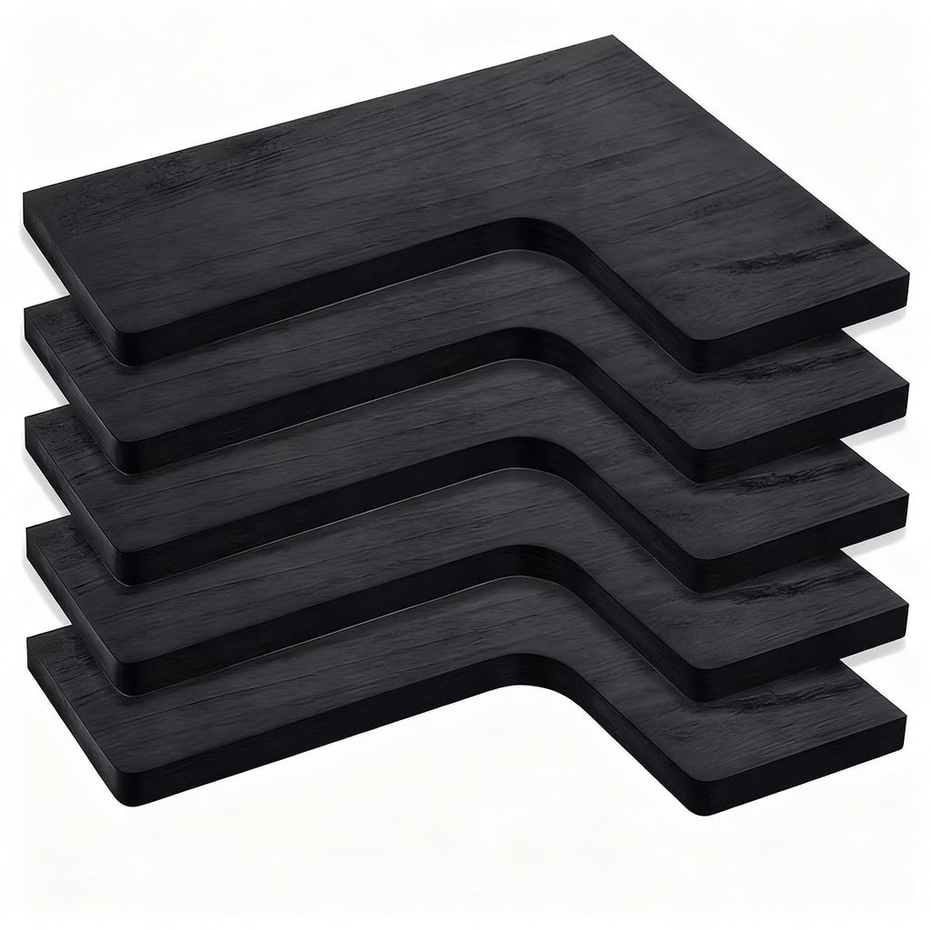 Rustic Corner Floating Shelves Set of 5