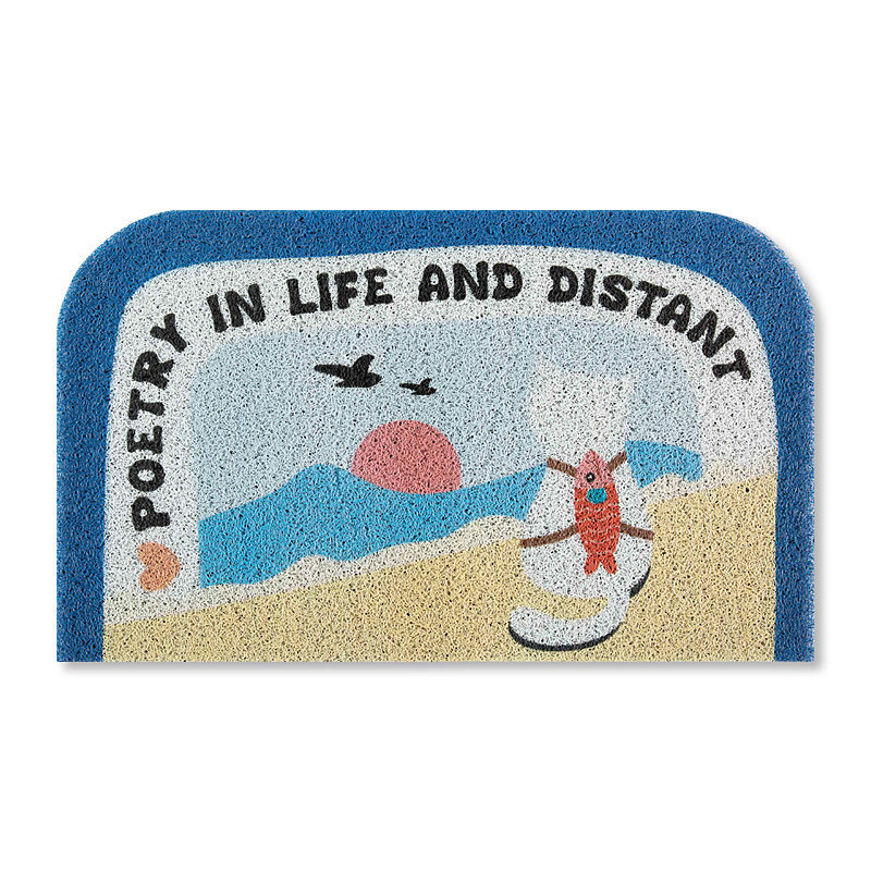 Cartoon Shiba Inu Dog Floor Mat