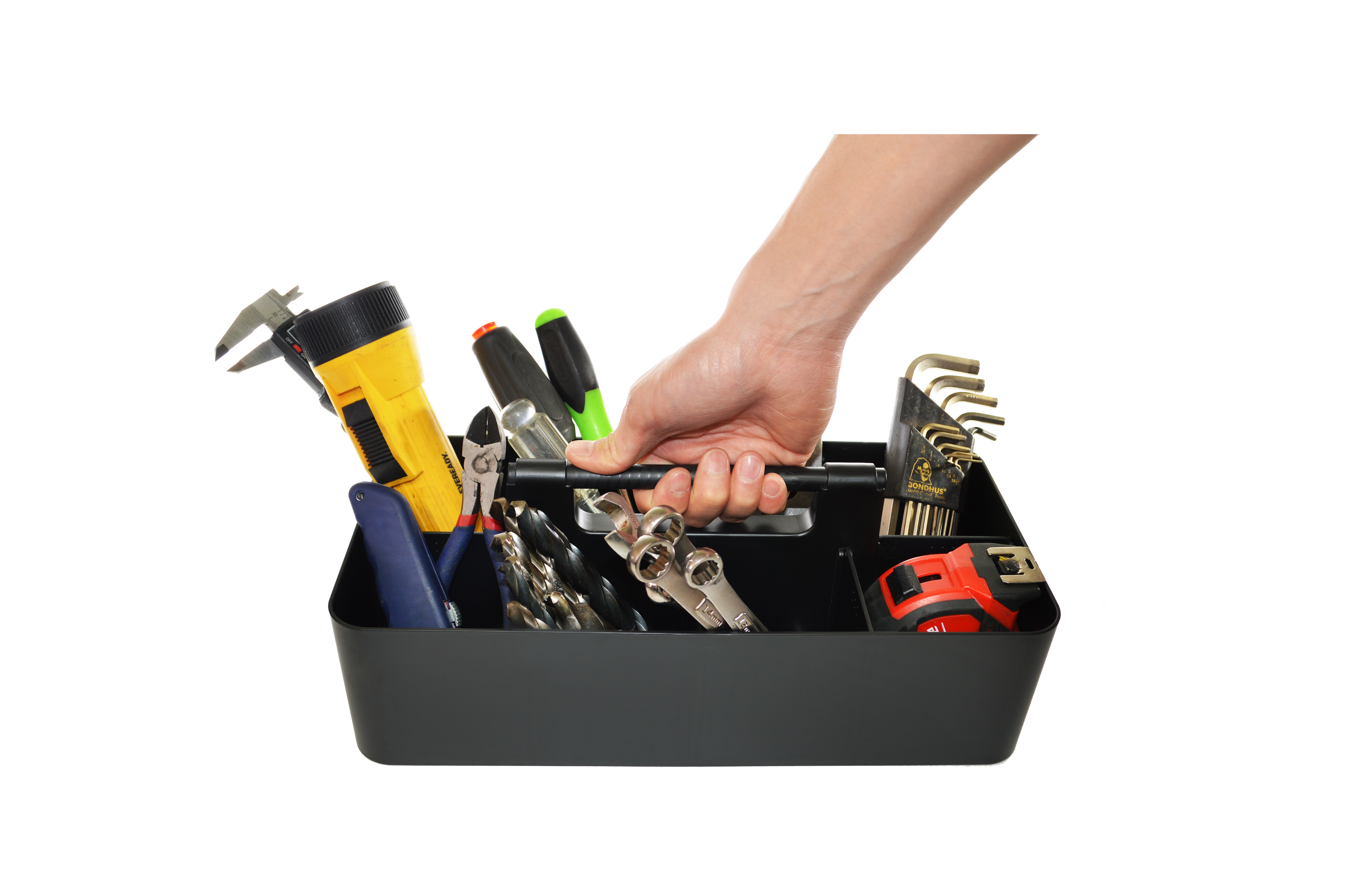 Stackable Portable Plastic Caddy with Handle