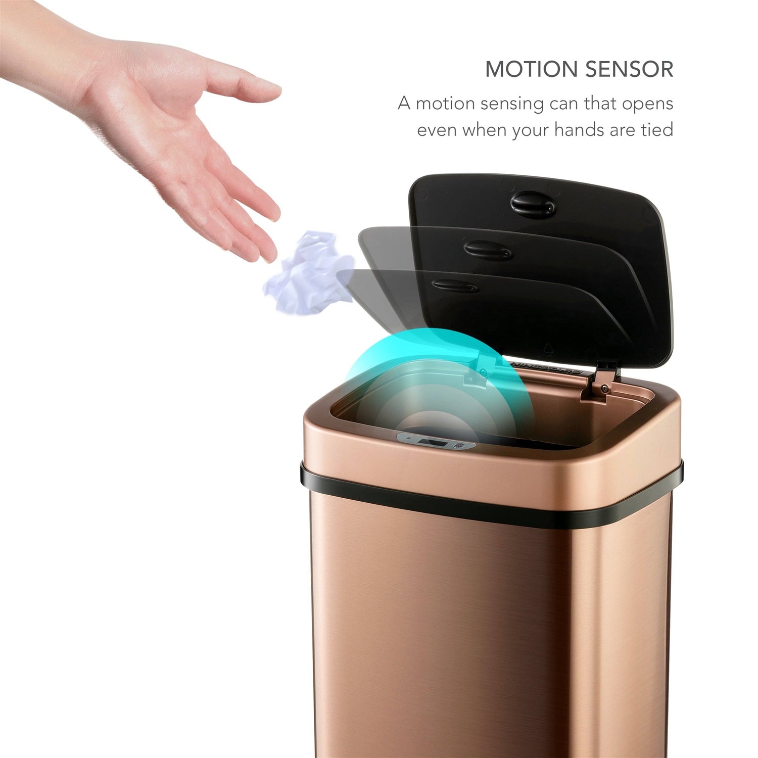 3-Gallon Motion Sensor Touchless Trash Can