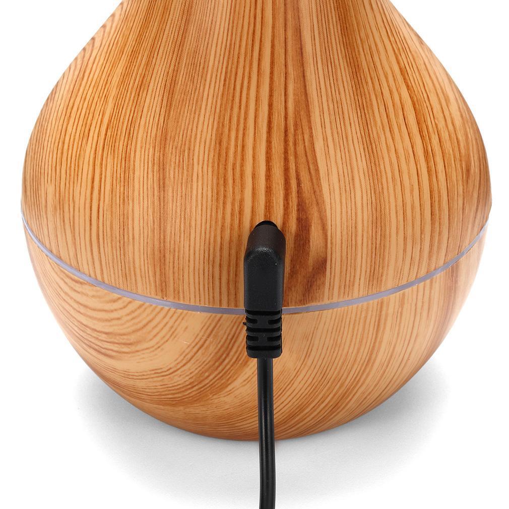Essential Oil Diffuser 130ml Wood Grain Vase-Shaped