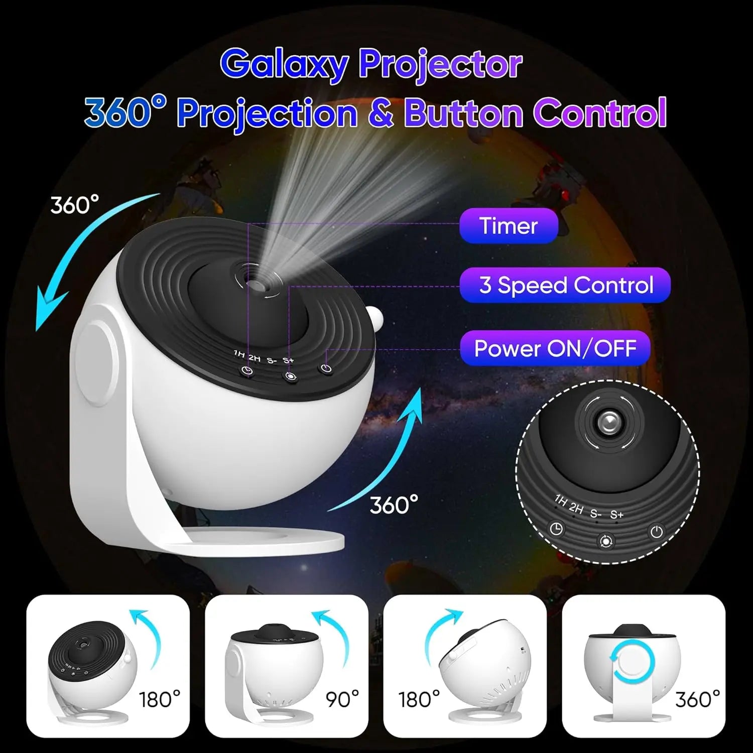 Galaxy Projector Light HD