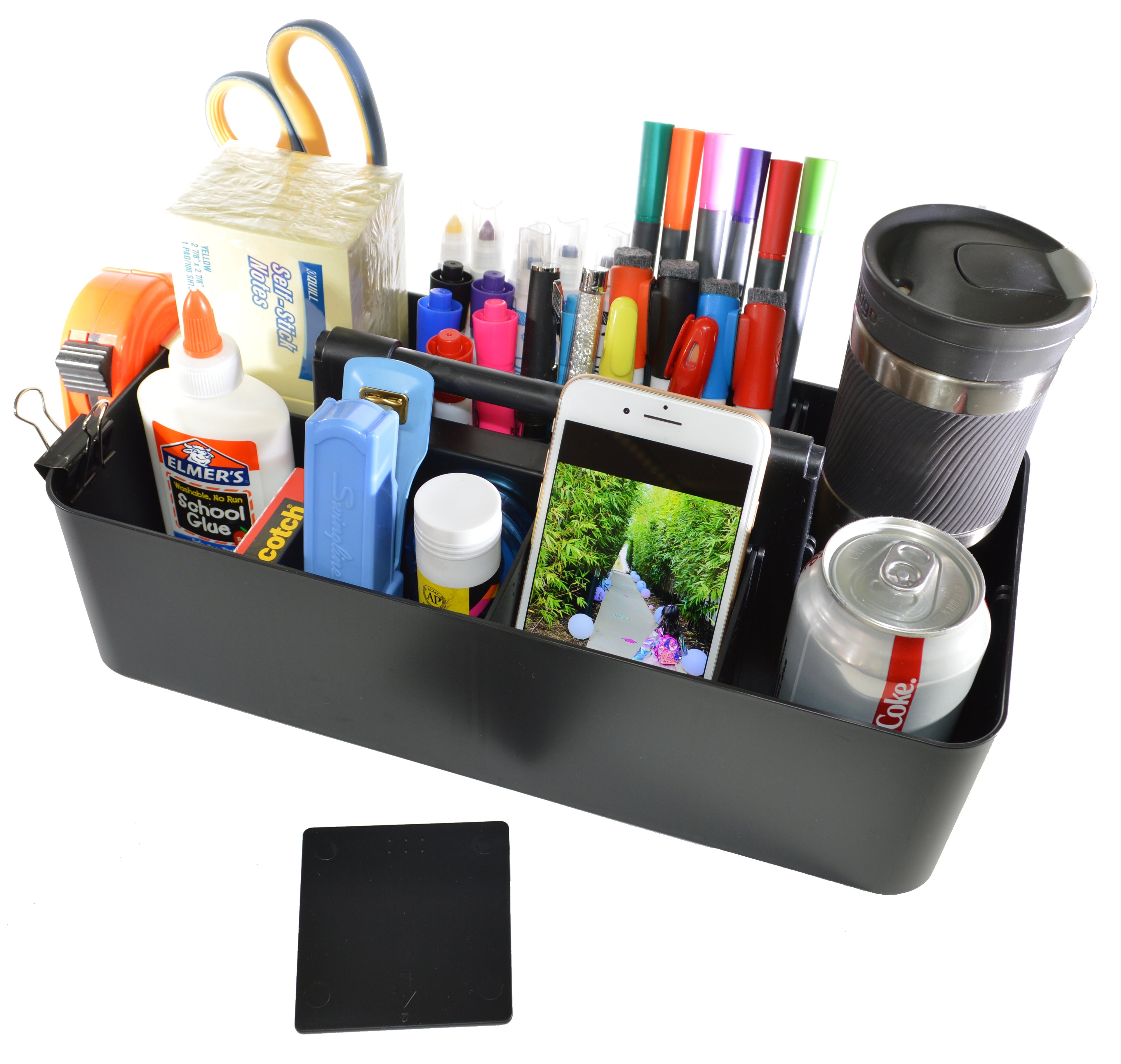 Stackable Portable Plastic Caddy with Handle