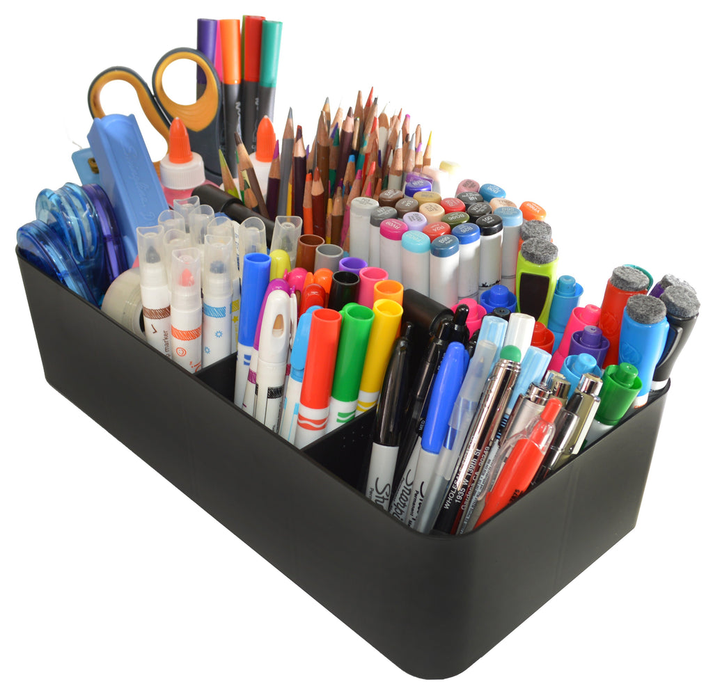 Stackable Portable Plastic Caddy with Handle