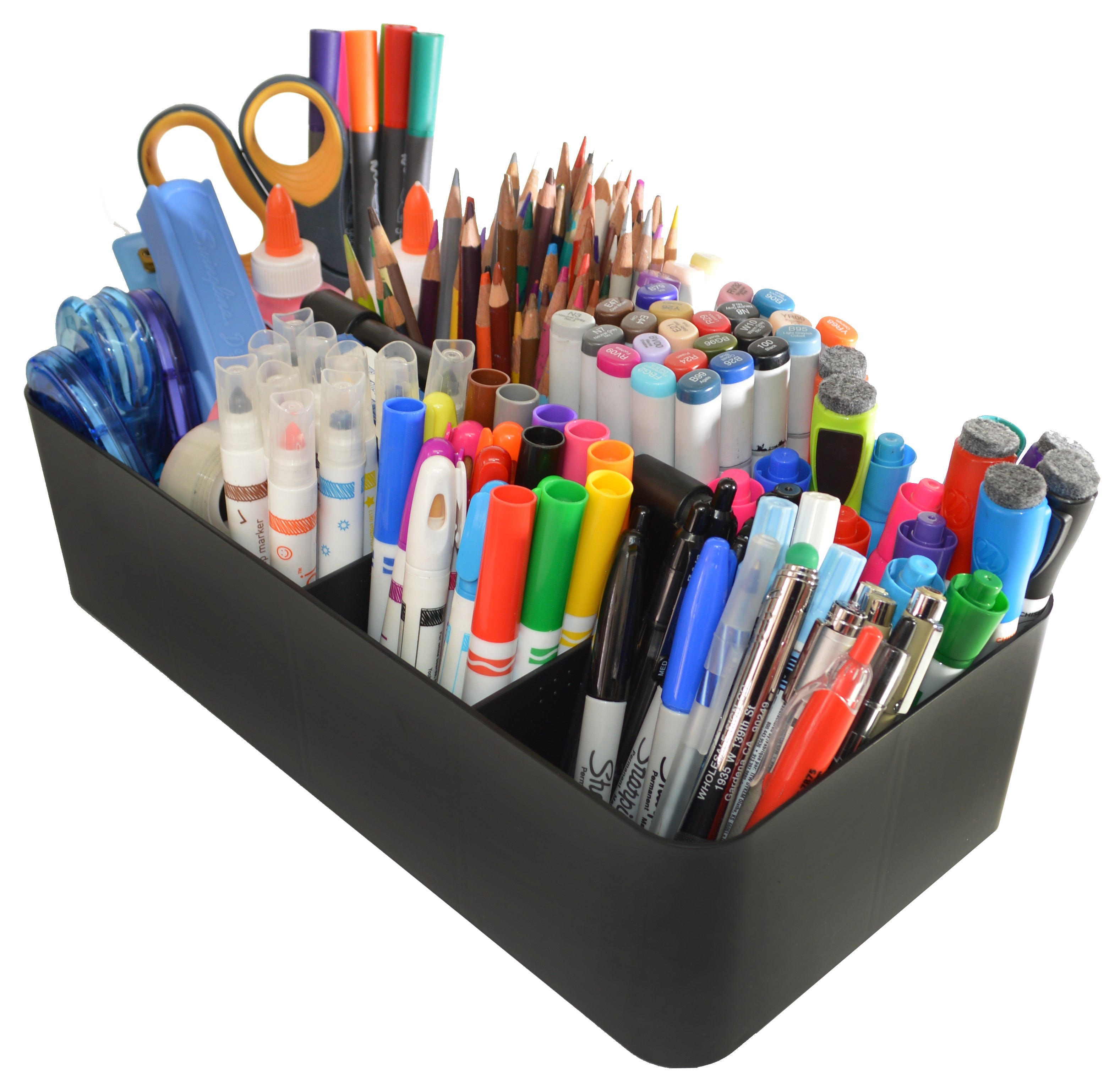 Stackable Portable Plastic Caddy with Handle