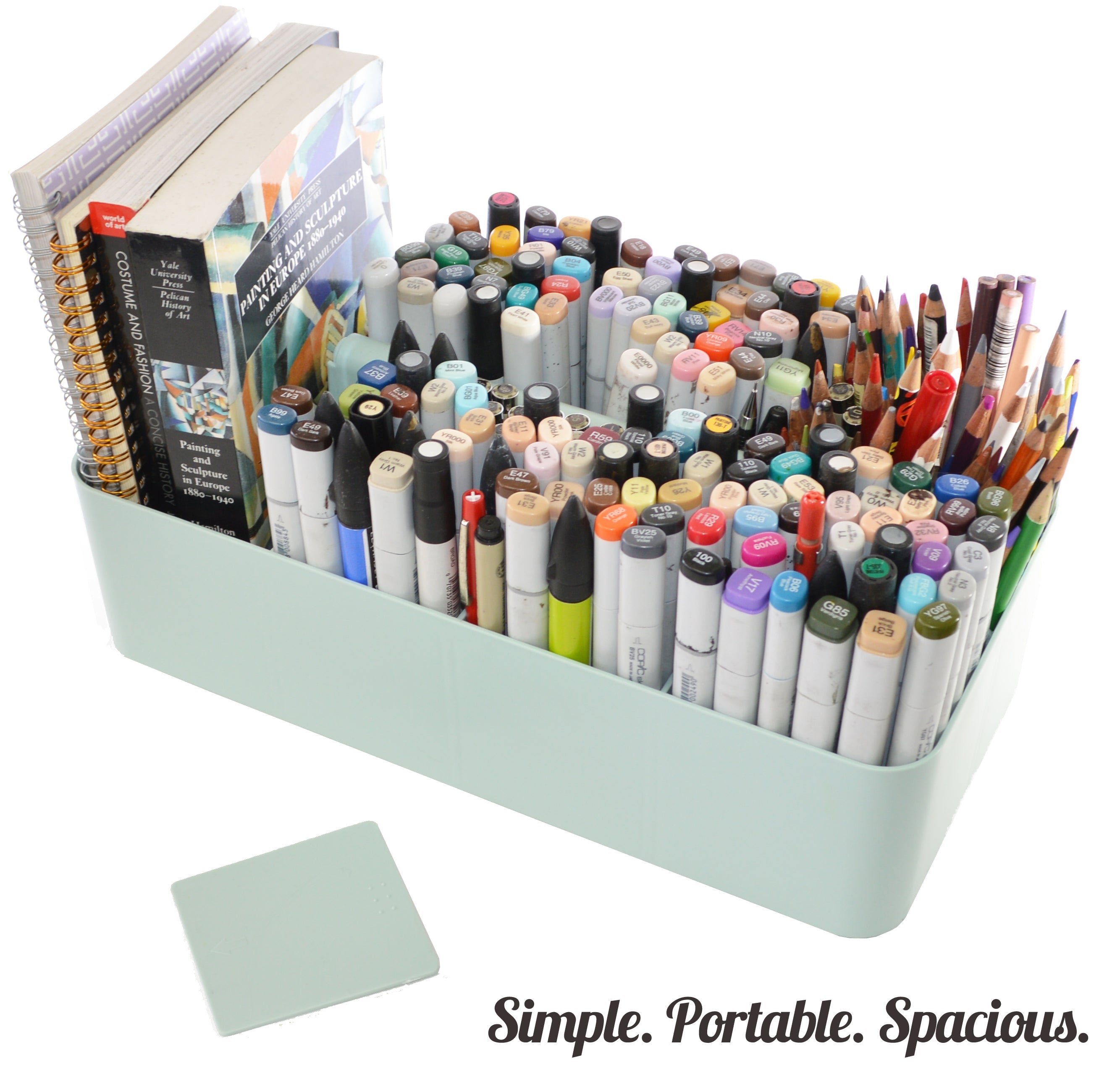 Stackable Portable Plastic Caddy with Handle