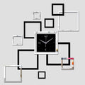 New Large Wall Clock Modern Design Acrylic Mirror